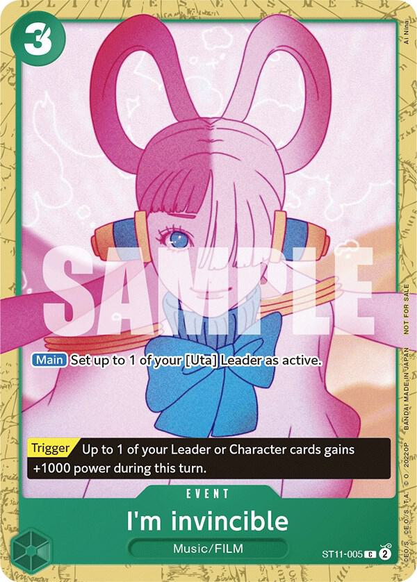 I'm invincible (Starter Deck 11: Uta Deck Battle) ST11-005 One Piece card