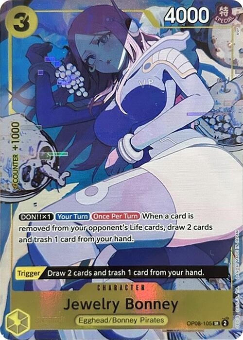 Jewelry Bonney (Illustration Box EX) OP08-105 One Piece card