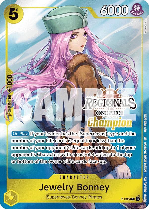 Jewelry Bonney (Offline Regional Champion Card Set 2025 Vol.2) P-085 One Piece card