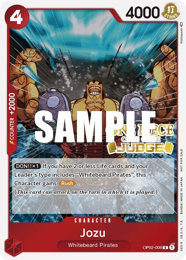 Jozu (Judge) OP02-008 One Piece card