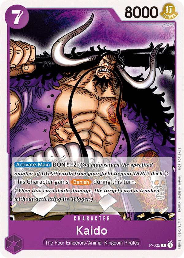 Kaido (Promotion Pack 2022) P-005 One Piece card