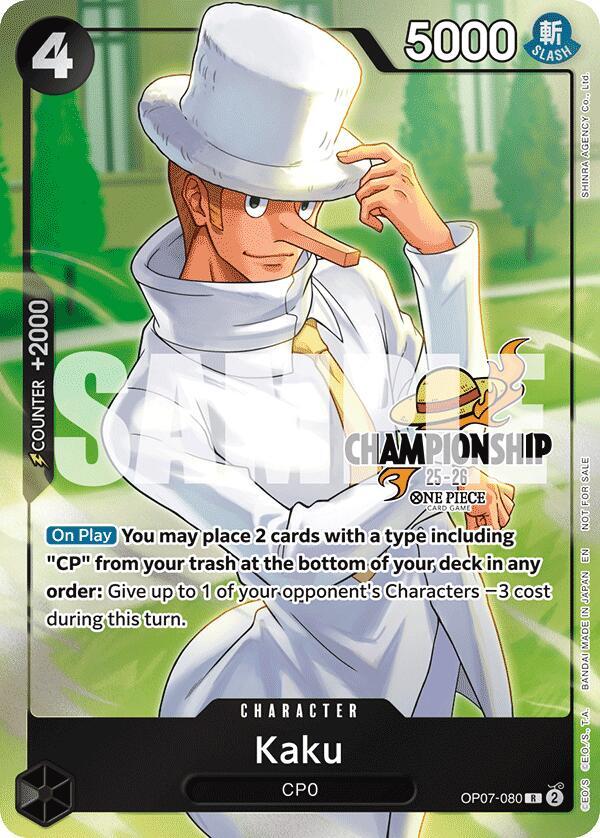 Kaku (CS 25-26 Celebration Pack) OP07-080 One Piece card