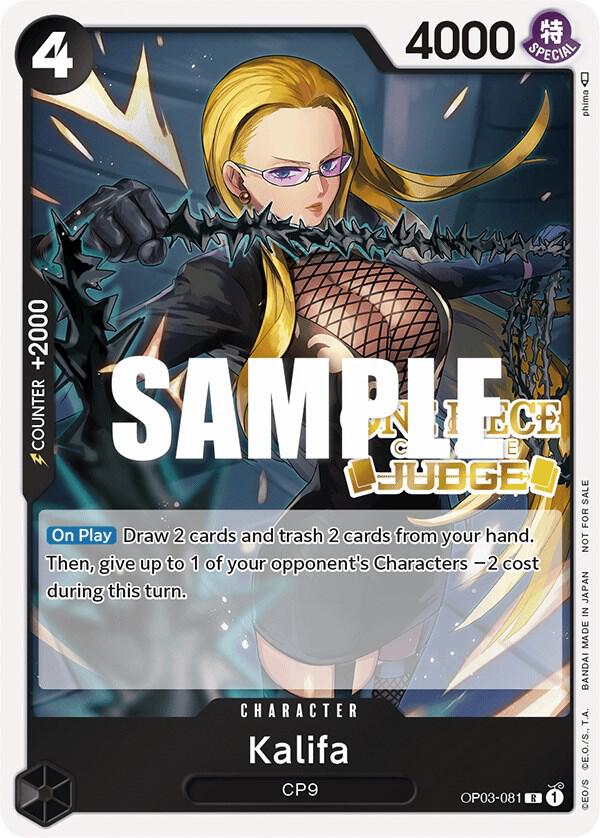 Kalifa (Judge Pack Vol. 2) OP03-081 One Piece card