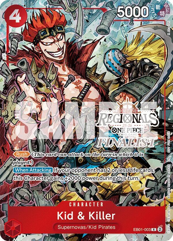 Kid & Killer (Offline Regional Finalist Card Set 2025 Vol.2) EB01-003 One Piece card
