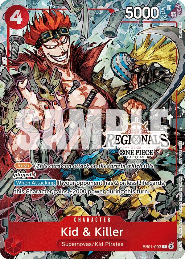 Kid & Killer (Offline Regional Participation Pack 2025 Vol.2) EB01-003 One Piece card