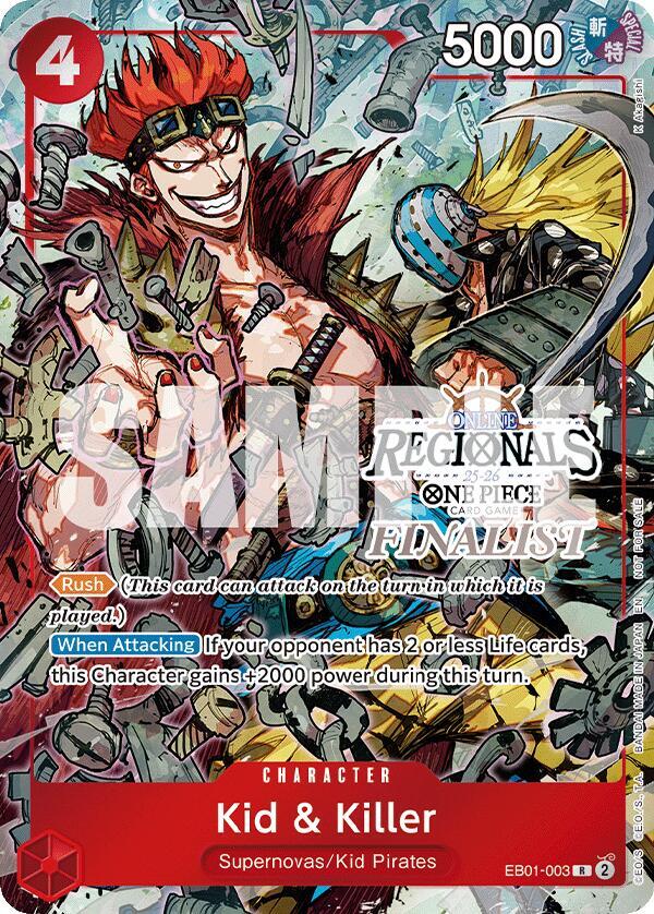 Kid & Killer (Online Regional Finalist Card Set 2025 Vol.2) EB01-003 One Piece card