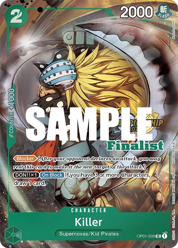 Killer (CS 2023 Top Players Pack) [Finalist] OP01-039 One Piece card
