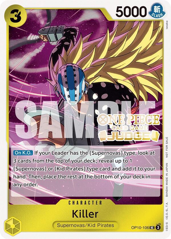 Killer (Judge Pack Vol. 5) OP10-106 One Piece card