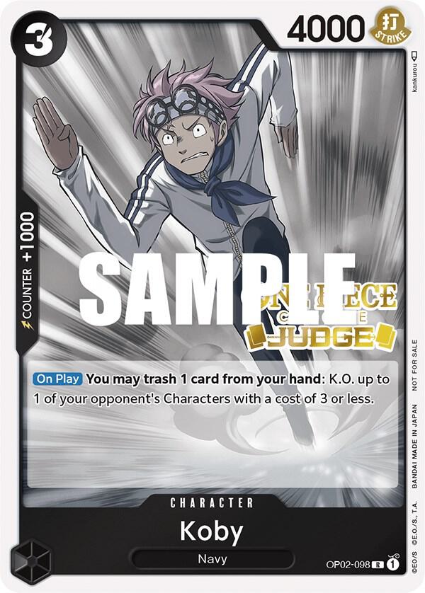 Koby (Judge) OP02-098 One Piece card