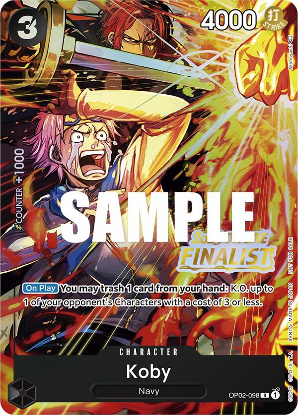 Koby (Offline Regional 2023) [Finalist] OP02-098 One Piece card
