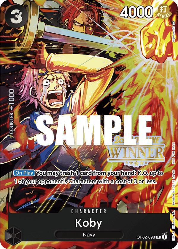 Koby (Offline Regional 2023) [Winner] OP02-098 One Piece card