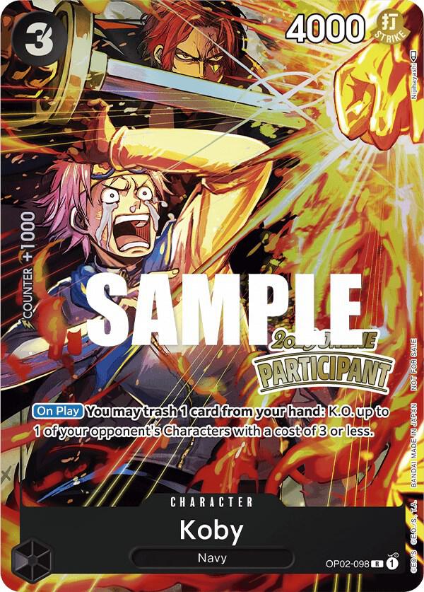 Koby (Online Regional 2023) [Participant] OP02-098 One Piece card