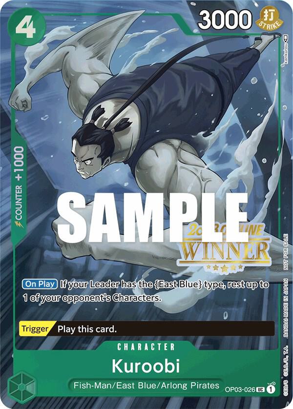 Kuroobi (Offline Regional 2023) [Winner] OP03-026 One Piece card