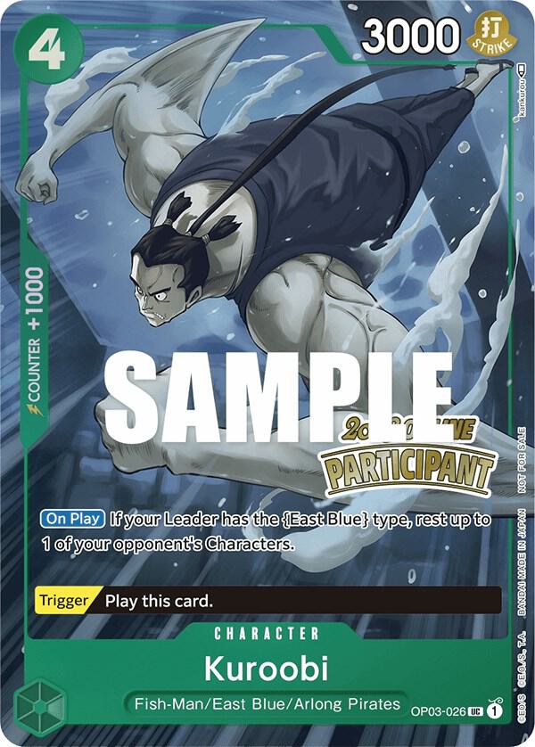 Kuroobi (Online Regional 2023) [Participant] OP03-026 One Piece card