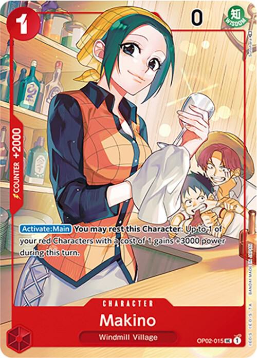 Makino (Japanese 1st Anniversary Set) OP02-015 One Piece card