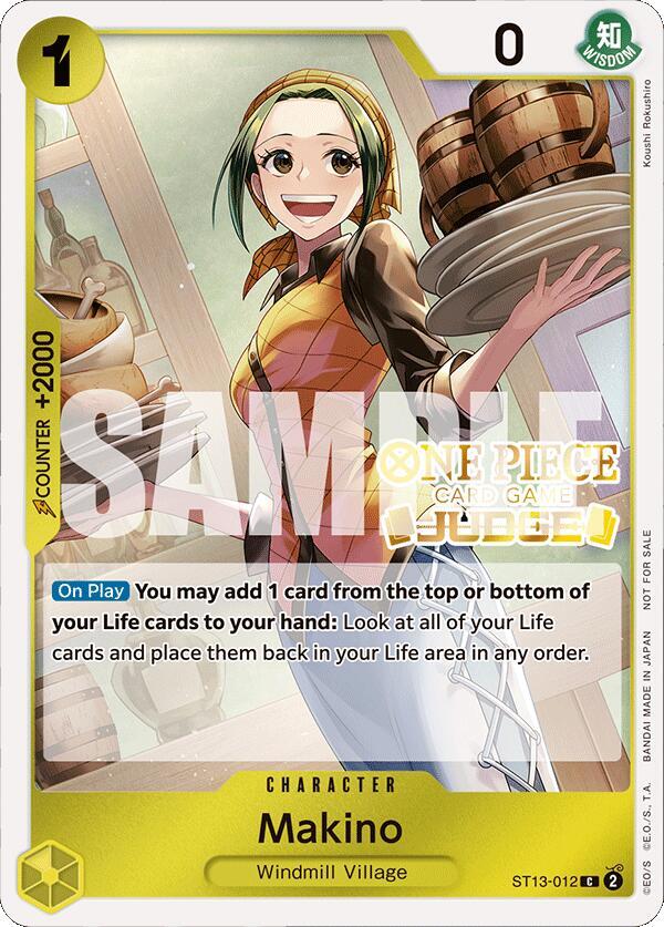 Makino (Judge Pack Vol. 4) ST13-012 One Piece card