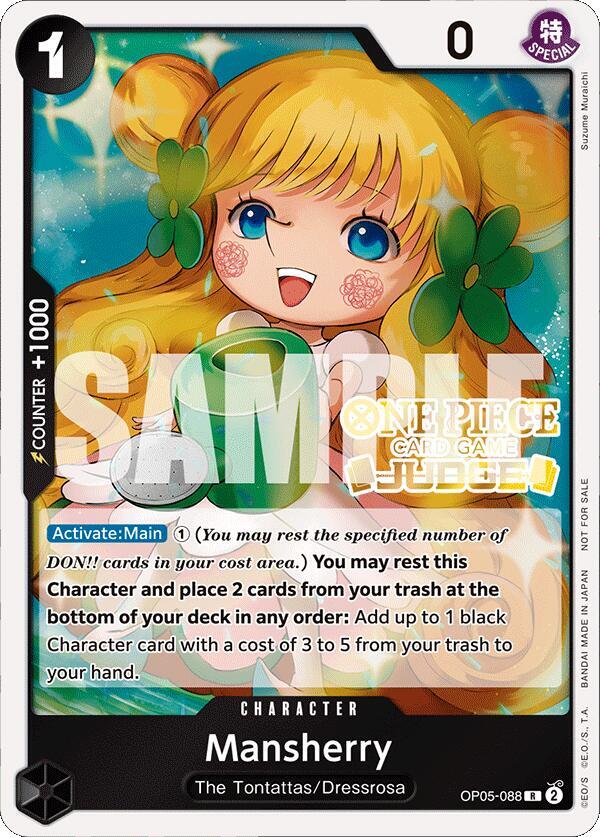 Mansherry (Judge Pack Vol. 4) OP05-088 One Piece card