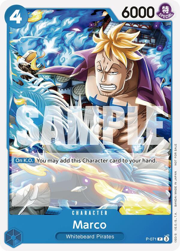 Marco (Two Legends Pre-Release) P-071 One Piece card