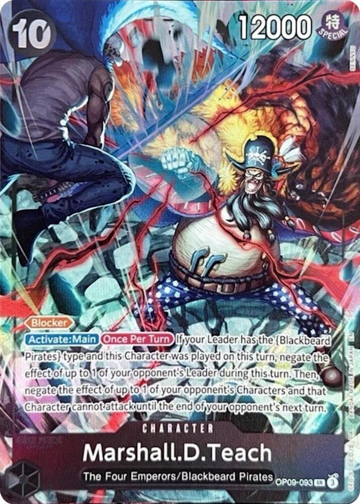 Marshall.D.Teach (093) (English Version 2nd Anniversary Set) OP09-093 One Piece card