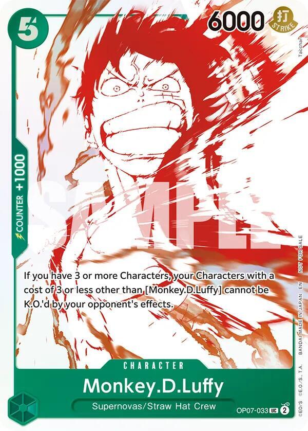 Monkey.D.Luffy - OP07-033 (3rd Anniversary Treasure Campaign Pack) OP07-033 One Piece card