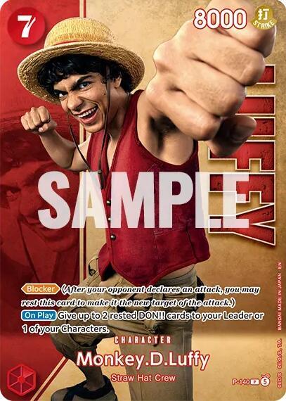 Monkey.D.Luffy - P-140 (Premium Card Collection -Live Action Edition Vol.2 Straw Hat Crew-) P-140 One Piece card