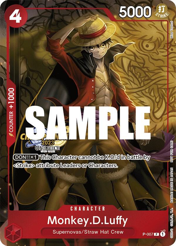 Monkey.D.Luffy (007) (CS 2023 Celebration Pack) P-007 One Piece card