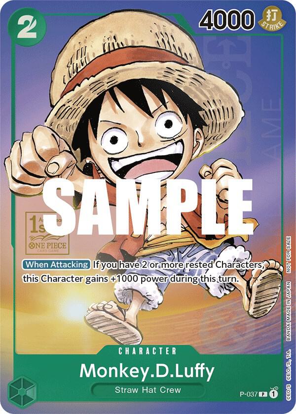 Monkey.D.Luffy (037) (1st Anniversary Tournament) P-037 One Piece card