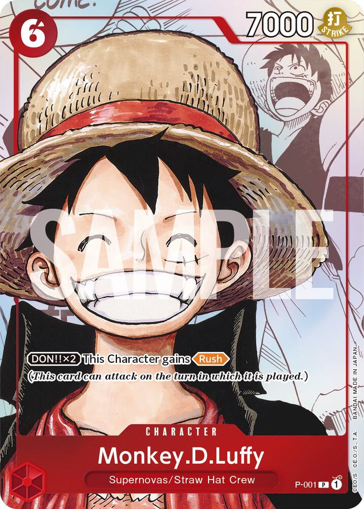 Monkey.D.Luffy (Alternate Art) P-001 One Piece card