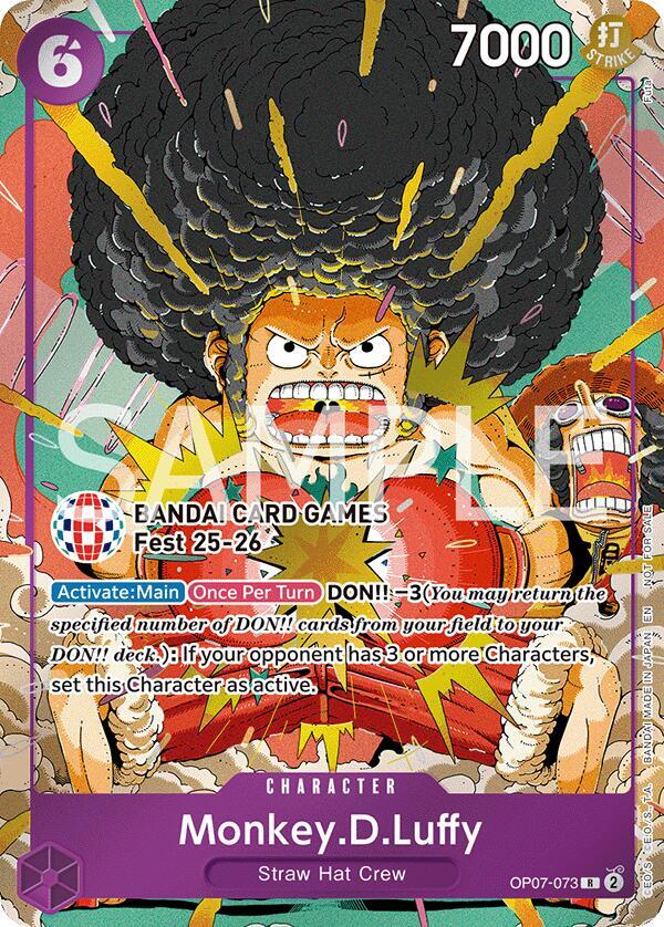 Monkey.D.Luffy (BANDAI Card Games Fest 25-26) OP07-073 One Piece card