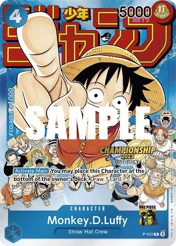 Monkey.D.Luffy (CS 2023 Event Pack) P-033 One Piece card