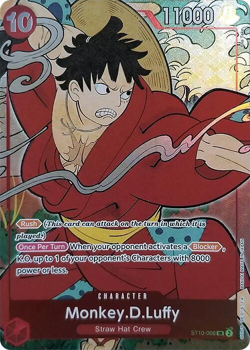 Monkey.D.Luffy (English Version 1st Anniversary Set) ST10-006 One Piece card