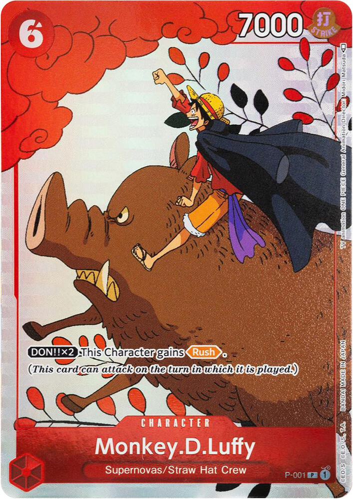 Monkey.D.Luffy (Gift Collection 2023) P-001 One Piece card