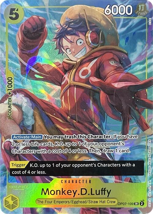 Monkey.D.Luffy (Illustration Box Vol.3) OP07-109 One Piece card