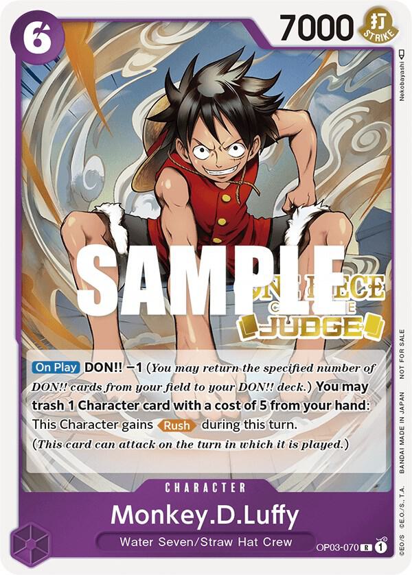 Monkey.D.Luffy (Judge Pack Vol. 2) OP03-070 One Piece card