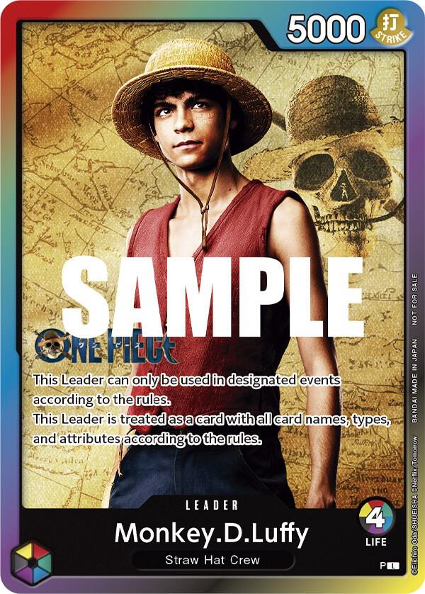 Monkey.D.Luffy (Leader Pack - Live Action) (Sealed Battle 2023 Vol. 1) P-800 One Piece card