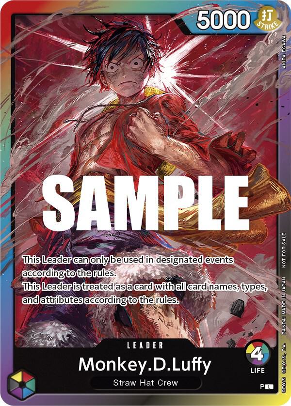 Monkey.D.Luffy (Leader Pack) (Sealed Battle 2023 Vol. 1) P-800 One Piece card