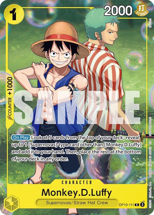 Monkey.D.Luffy (Learn Together Deck Set - Set Sail Event) OP10-111 One Piece card