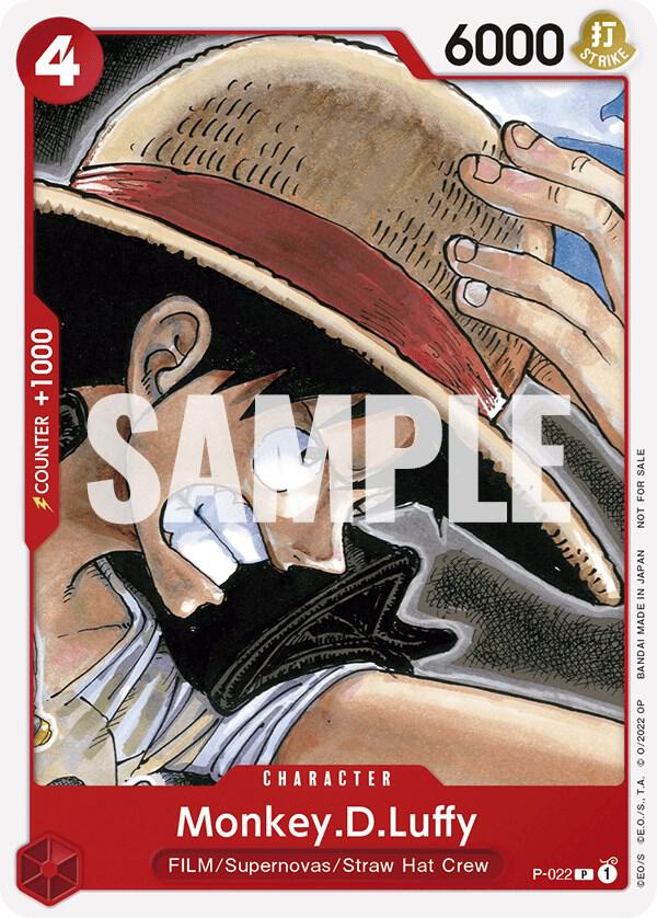 Monkey.D.Luffy (One Piece Film Red) P-022 One Piece card