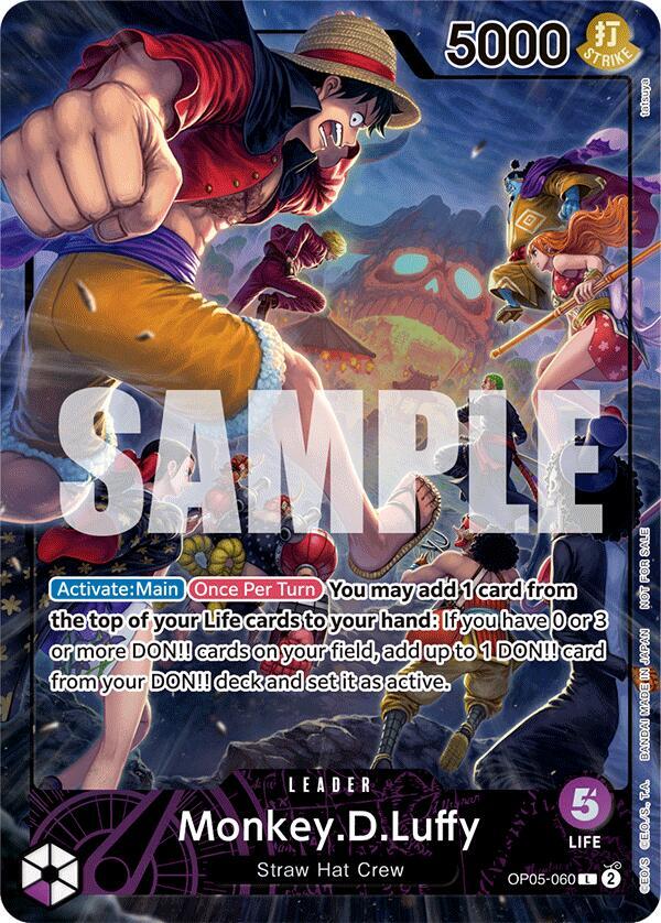 Monkey.D.Luffy (PSA Magazine) OP05-060 One Piece card