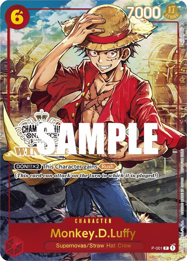 Monkey.D.Luffy (Store Championship Trophy Card) P-001 One Piece card