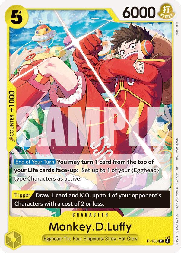 Monkey.D.Luffy (Store Tournament 2025 Vol. 4) P-106 One Piece card