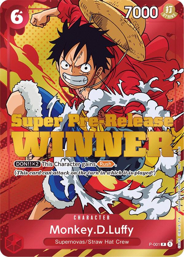 Monkey.D.Luffy (Super Pre-Release) [Winner] P-001 One Piece card