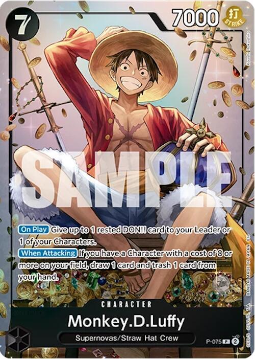 Monkey.D.Luffy (Tin Pack Set Vol. 2) P-075 One Piece card
