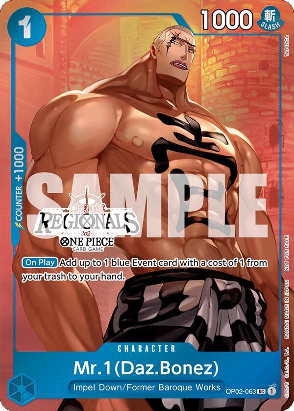Mr.1 (Daz.Bonez) (Offline Regional 2024 Vol. 3) OP02-063 One Piece card