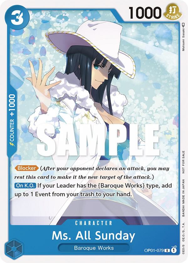 Ms. All Sunday (Promotion Pack 2023) OP01-079 One Piece card