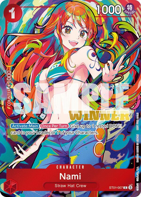 Nami (2025 New Year Event Winner) ST01-007 One Piece card