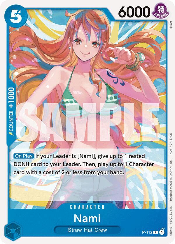 Nami (Heroines Battle Pack) P-112 One Piece card