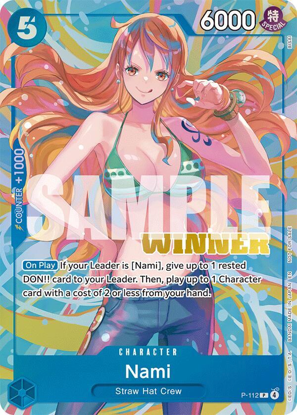 Nami (Heroines Battle Winner Pack) P-112 One Piece card