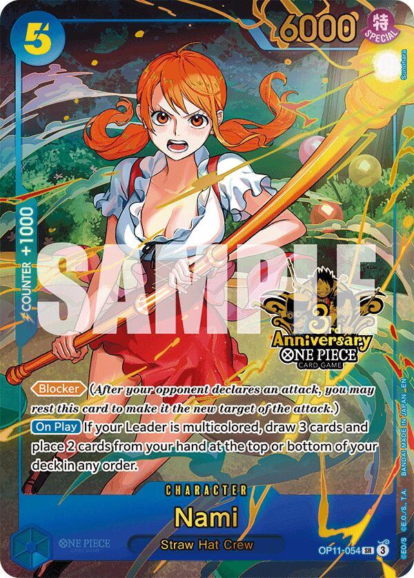 Nami (Japanese Version 3rd Anniversary Set) OP11-054 One Piece card