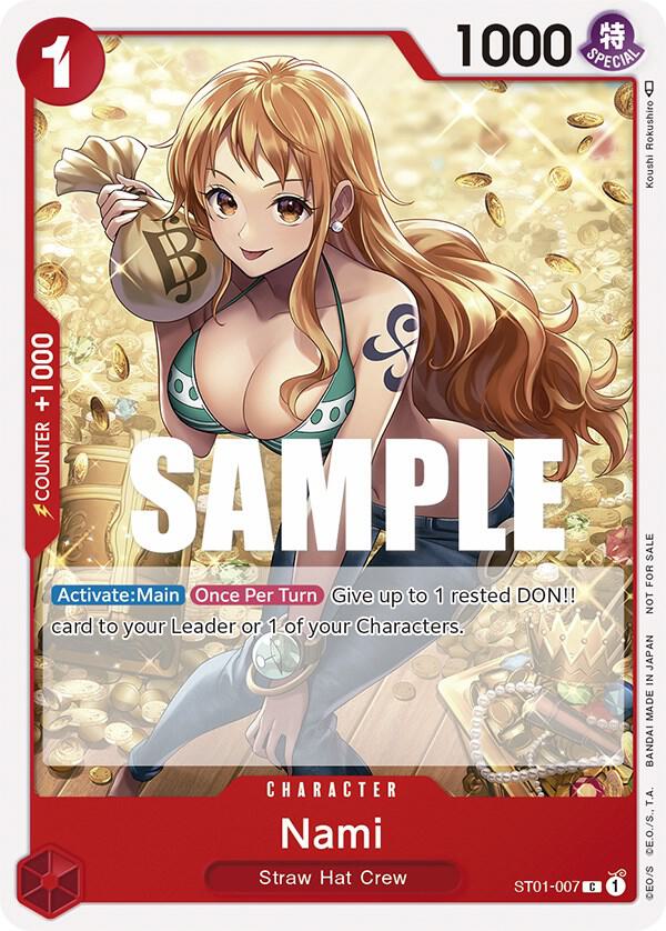 Nami (Tournament Pack Vol. 3) [Participant] ST01-007 One Piece card
